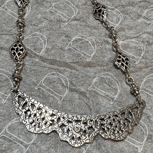 Brighton Intricate Silver Necklace - Picture 7 of 7